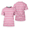 Maxcorners Breast Cancer Golf Shirt, Pink Argyle Golf Shirt, Breast Cancer Awareness Shirts, Women Golf Shirt LM1507