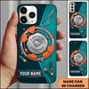 Maxcorners 12 Gauge Silver Shell Clay Target Shooting Personalized Name Trap Shooting Phone Case