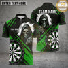 Maxcorners Darts Shirts Grim Reaper Dartboard Dark Gothic Artwork Multiple Options Personalized Name, Team Name 3D Shirt