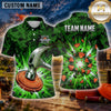 Maxcorners Clay Target Shooting Headphone Emblem Multiple Options Personalized Name, Team Name 3D Shirt