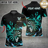 Maxcorners Darts Dartboard Splash and Flying Darts Geometric Design Multiple Options Personalized Name, Team Name 3D Shirt