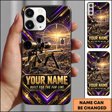 Maxcorners Long Range Shooting Built For The Far Line Personalized Name 3D Phone Case