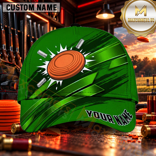 Maxcorners Clay Target Speed Burst Trap Shooting Personalized Name 3D Cap
