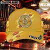 Maxcorners 12 Gauge Shell Badge Trap Shooting Personalized Name 3D Cap