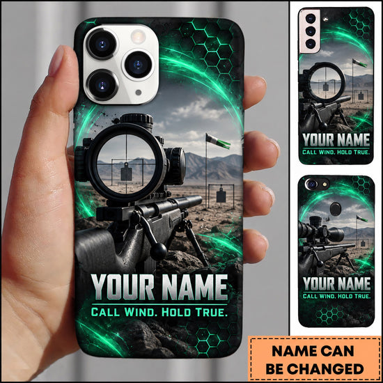 Maxcorners Long Range Shooting Call Wind Hold True Scope Design Personalized Name 3D Phone Case
