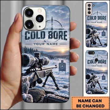 Maxcorners Long Range Shooting Cold Bore Snowy Mountain Personalized Name 3D Phone Case