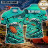 Maxcorners Clay Target Shooting Ocean Wave Splash Multiple Options Personalized Name, Team Name 3D Shirt
