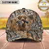 Maxcorners Dog Hunting And Duck Hunting All Over Marsh Camouflage Multiple Options Personalized Name 3D Cap