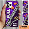 Maxcorners Vertical Shotgun Typography Pull Clay Target Personalized Name Trap Shooting Phone Case