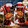 Maxcorners Clay Shooting Shattered Geometric Multiple Options Personalized Name, Team Name 3D Shirt