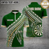 Maxcorners Darts Polynesian Tribal Spear Dartboard Pattern Multiple Options Personalized Name, Team Name 3D Shirt