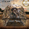 Maxcorners Marsh Reed Camo Dog Hunting Multicolor Options Personalized Name 3D Cap