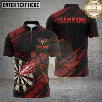 Maxcorners Darts Shirts Dartboard Dynamic Flight Streaks Design Multiple Options Personalized Name, Team Name 3D Shirt