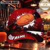 Maxcorners Shattered Clay Target Honeycomb Clay Shooting Personalized Name 3D Cap