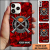 Maxcorners Championship Clay Emblem Crossed Shotguns Personalized Name Trap Shooting Phone Case