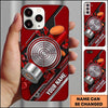 Maxcorners Blue Target Bullseye 12 Gauge Shooting Personalized Name Trap Shooting Phone Case