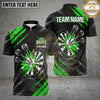 Maxcorners Darts Shirts Dartboard Explosive Shatter Grunge Design Multiple Options Personalized Name, Team Name 3D Shirt