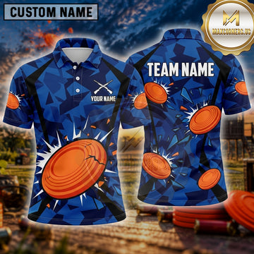 Maxcorners Clay Target Shooting Shattered Disc Multiple Options Personalized Name, Team Name 3D Shirt