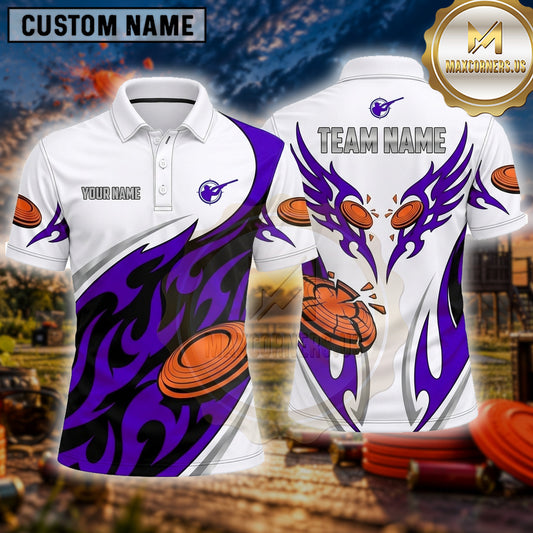 Maxcorners Trap Shooting Shirt Clay Target Shooting Electric Impact Multiple Options Personalized Name, Team Name 3D Shirt