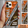 Maxcorners Vertical Shotgun Typography Pull Clay Target Personalized Name Trap Shooting Phone Case