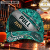 Maxcorners Diagonal PULL Shotgun Trap Shooting Personalized Name 3D Cap