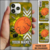 Maxcorners Cracked Clay Target Blue Shooting Sports Personalized Name Trap Shooting Phone Case