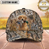 Maxcorners Dog Hunting And Duck Hunting All Over Marsh Camouflage Multiple Options Personalized Name 3D Cap