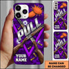 Maxcorners Double Shotgun Chevron Pull Clay Target Personalized Name Trap Shooting Phone Case