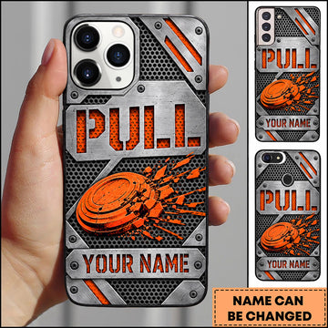 Maxcorners Trap Shooting Industrial Metal Pull Clay Target Personalized Name 3D Phone Case