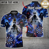 Maxcorners Darts Shirt Grim Reaper Dark Fantasy Lightning Dartboard Multiple Options Personalized Name, Team Name 3D Shirt