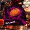Maxcorners Orange Clay Target Graphic Clay Shooting Personalized Name 3D Cap