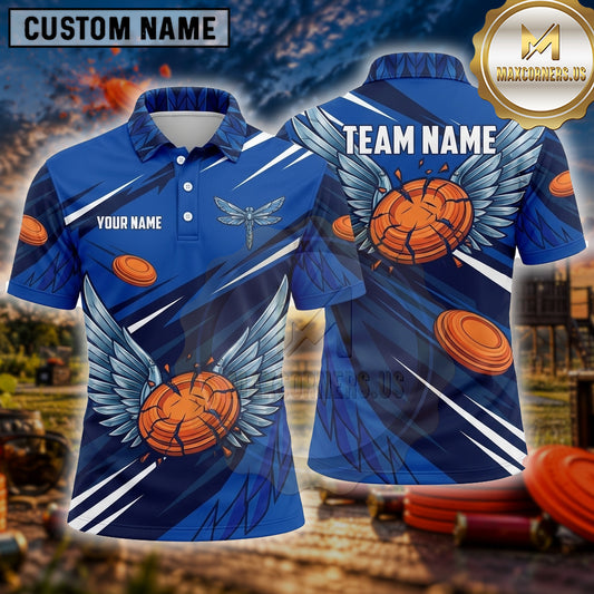 Maxcorners Trap Shooting Shirt Clay Shooting Sport Shield Multiple Options Personalized Name, Team Name 3D Shirt