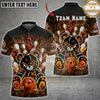 Maxcorners Bowling Voodoo Teddy Bear Bowling Pins Multiple Options Personalized Name, Team Name 3D Shirt