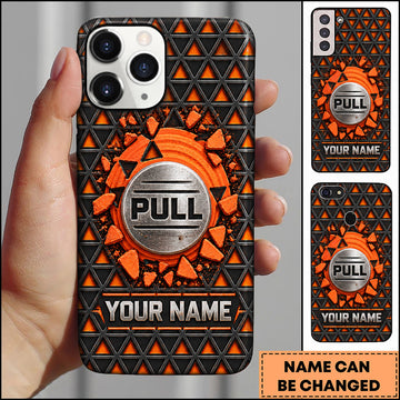 Maxcorners Trap Shooting Geometric Triangle Clay Target Personalized Name 3D Phone Case