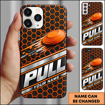 Maxcorners Trap Shooting Honeycomb Racing Pull Clay Target Personalized Name 3D Phone Case