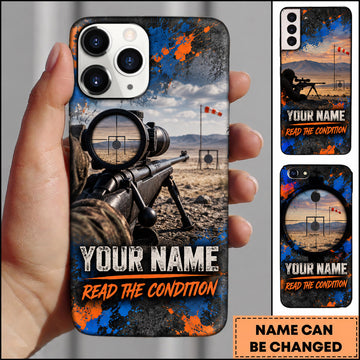 Maxcorners Long Range Shooting Read The Condition Precision Rifle Personalized Name 3D Phone Case