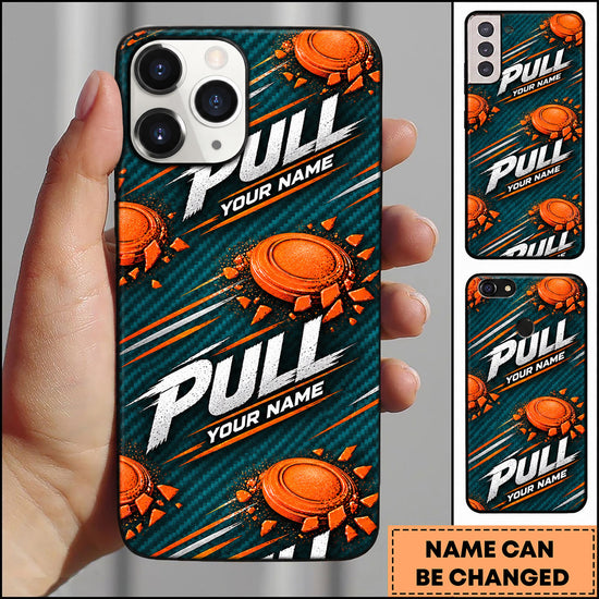 Maxcorners Trap Shooting Racing Stripe Clay Targets Personalized Name 3D Phone Case