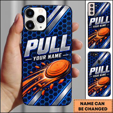 Maxcorners Trap Shooting Speed Stripe Clay Target Personalized Name 3D Phone Case