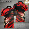 Maxcorners Darts Shirts Dartboard Speed Slash Graphic Design Multiple Options Personalized Name, Team Name 3D Shirt