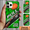 Maxcorners Exploding Clay Target Electric Blue Personalized Name Trap Shooting Phone Case