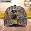 Maxcorners Dog Hunting And Duck Hunting All Over Marsh Camouflage Multiple Options Personalized Name 3D Cap