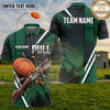 (5 Colors) Maxcorners Trap Shooting PULL Shotgun Clay Target Angular Stripes Multiple Options Personalized Name, Team Name 3D Shirt