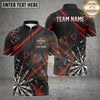 Maxcorners Darts Shirts Dartboard Dynamic Scratch Sport Pattern Multiple Options Personalized Name, Team Name 3D Shirt