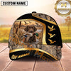 Maxcorners Dog Hunting And Duck Hunting Wildlife Silhouette Artwork Multiple Options Personalized Name 3D Cap