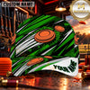 Maxcorners Abstract Racing Stripe Clay Targets Trap Shooting Personalized Name 3D Cap