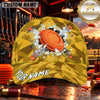 Maxcorners Shattered Clay Target Explosion Trap Shooting Personalized Name 3D Cap