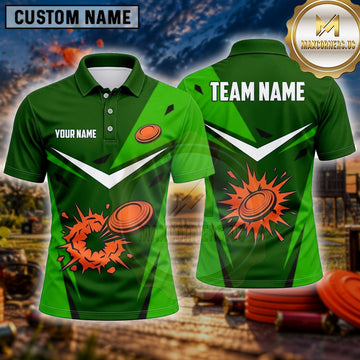 Maxcorners Clay Target Shooting Sport Chevron Multiple Options Personalized Name, Team Name 3D Shirt