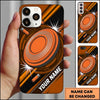 Maxcorners Orange Target Motion Blue Shooting Sports Personalized Name Trap Shooting Phone Case