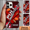 Maxcorners Silver Shotgun Typography Pull Clay Target Personalized Name Trap Shooting Phone Case