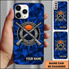 Maxcorners Championship Clay Emblem Crossed Shotguns Personalized Name Trap Shooting Phone Case